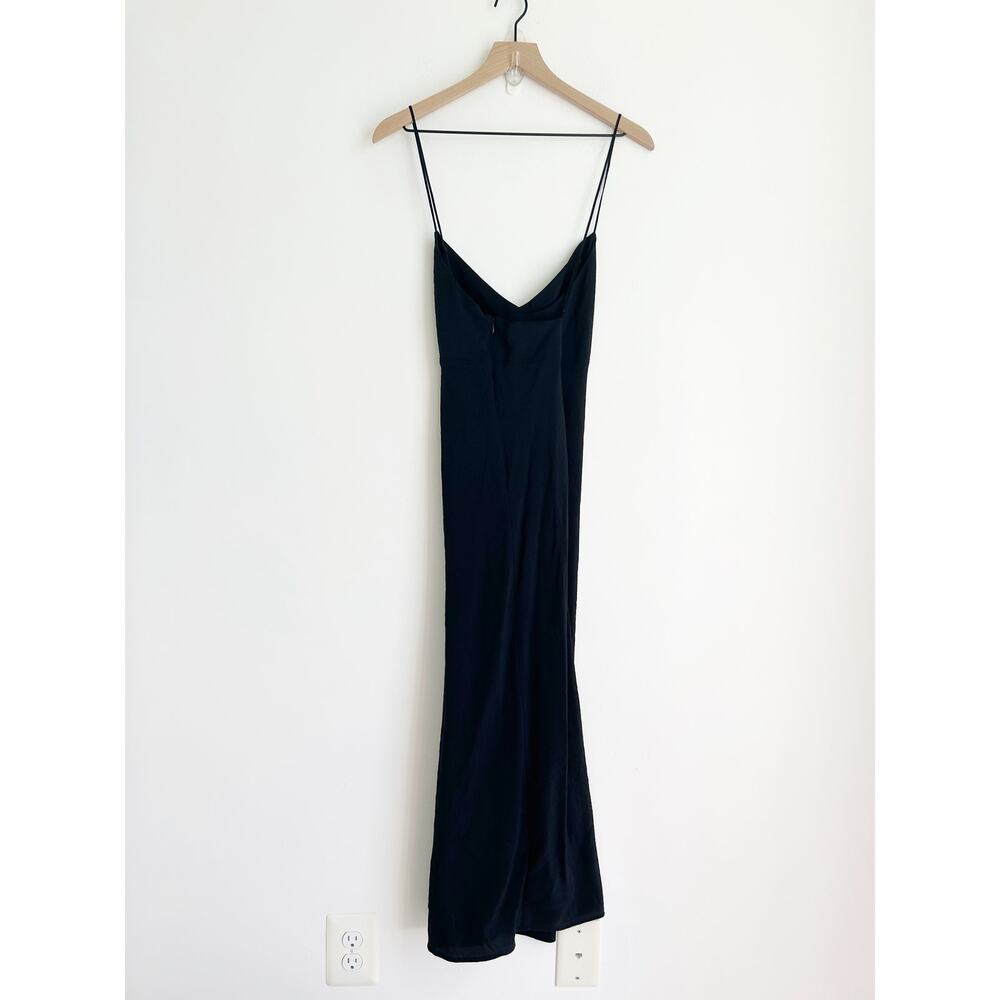 MADEWELL NWOT The Layton Midi Slip Dress Black Maxi - Picture 4 of 6